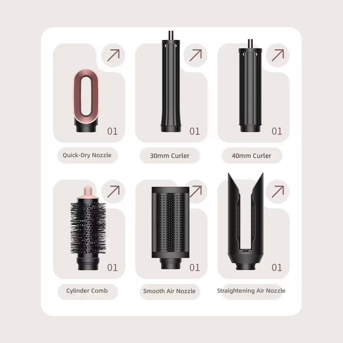 Airwand Pro pink 6-in-1