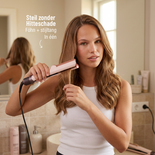 2-in-1 Air Hair Straightener Silver