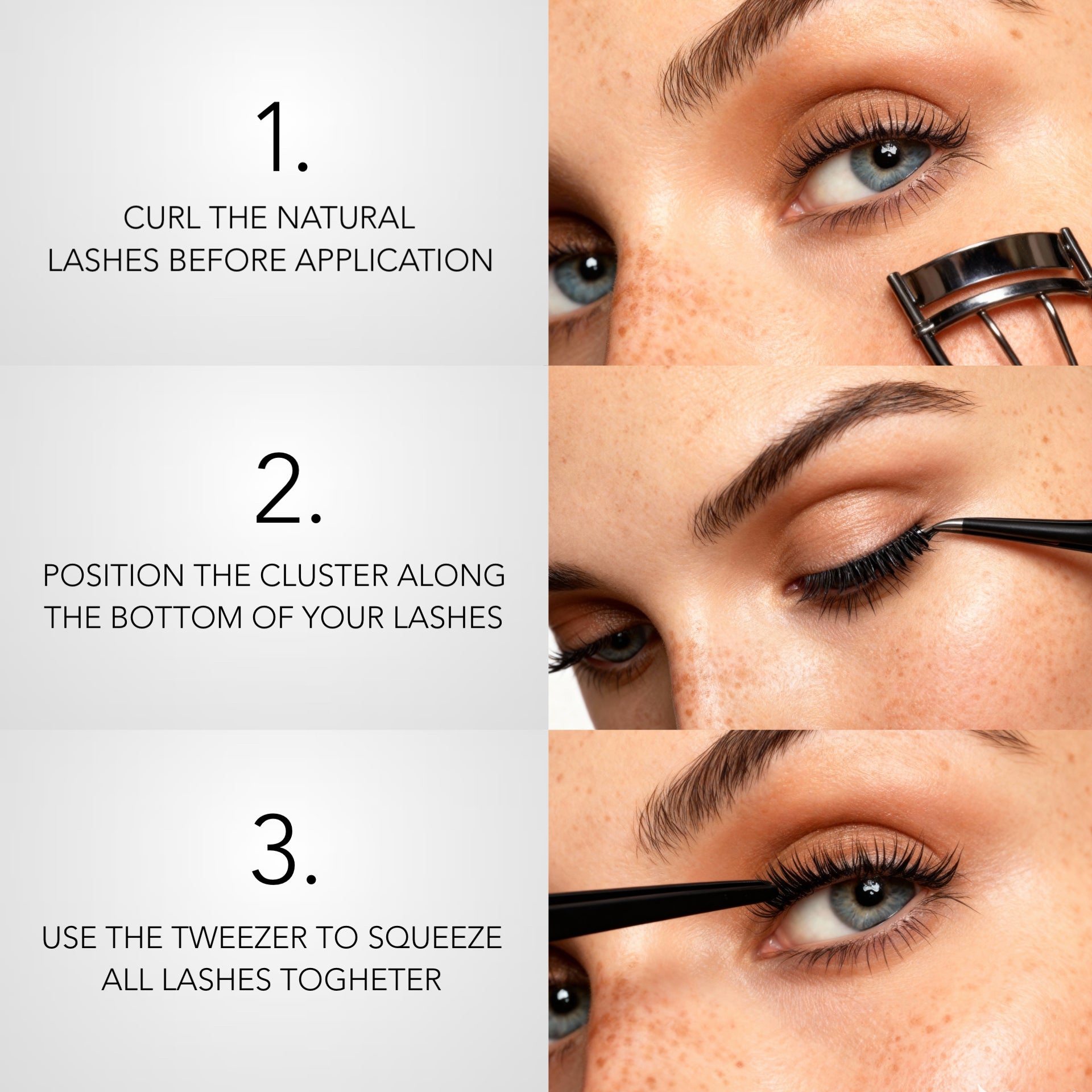 Hot mess - cluster lashes